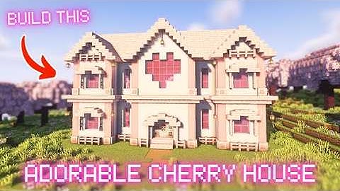Build an Adorable Cherry Blossom House in Minecraft