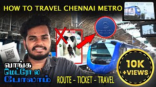 How to Travel in Chennai metro train | CMRL | Tamil #1