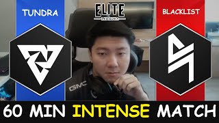 INTENSE 60 MINUTE - Tundra vs Blacklist Swiss Stage Elite League Dota 2