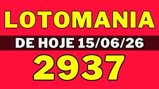 Lotomania 2937 - Resultado Lotomania 2937 - Lotomania de hoje (15-06-26)