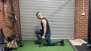 Offset DB loaded Reverse Lunge