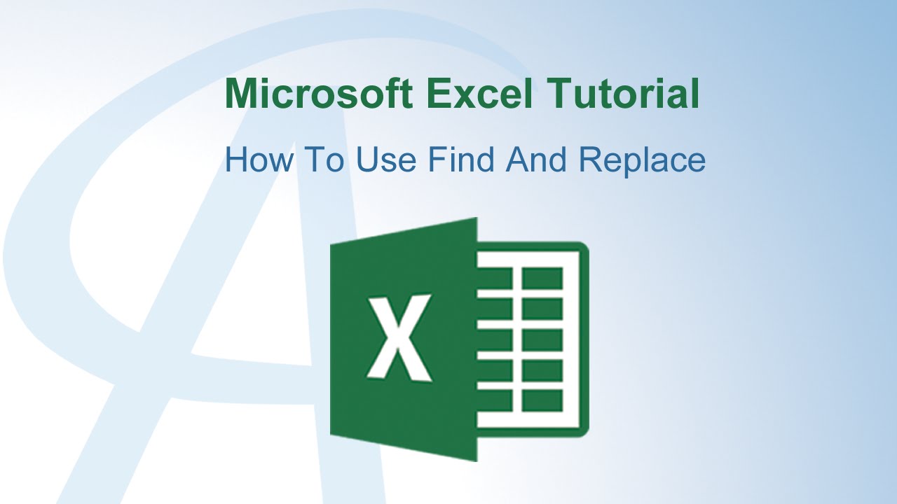 how-to-use-find-and-replace-in-excel-youtube