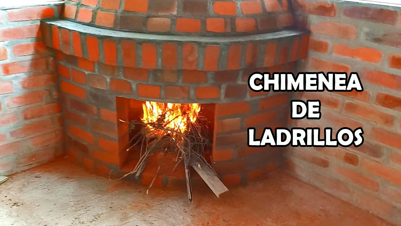 CONSTRUCCIÓN DE CHIMENEA RUSTICA DE LADRILLOS | Chimenea Esquinera de Ladrillo Paso a Paso