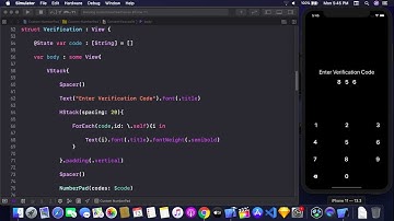 Custom Number Pad Using SwiftUI - Designing OTP Verification UI Using SwiftUI - SwiftUI Tutorial