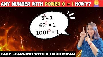 👉 Why Any Number Raised to the Power 0 is Equal to 1? | Maths Made Easy ✨📘