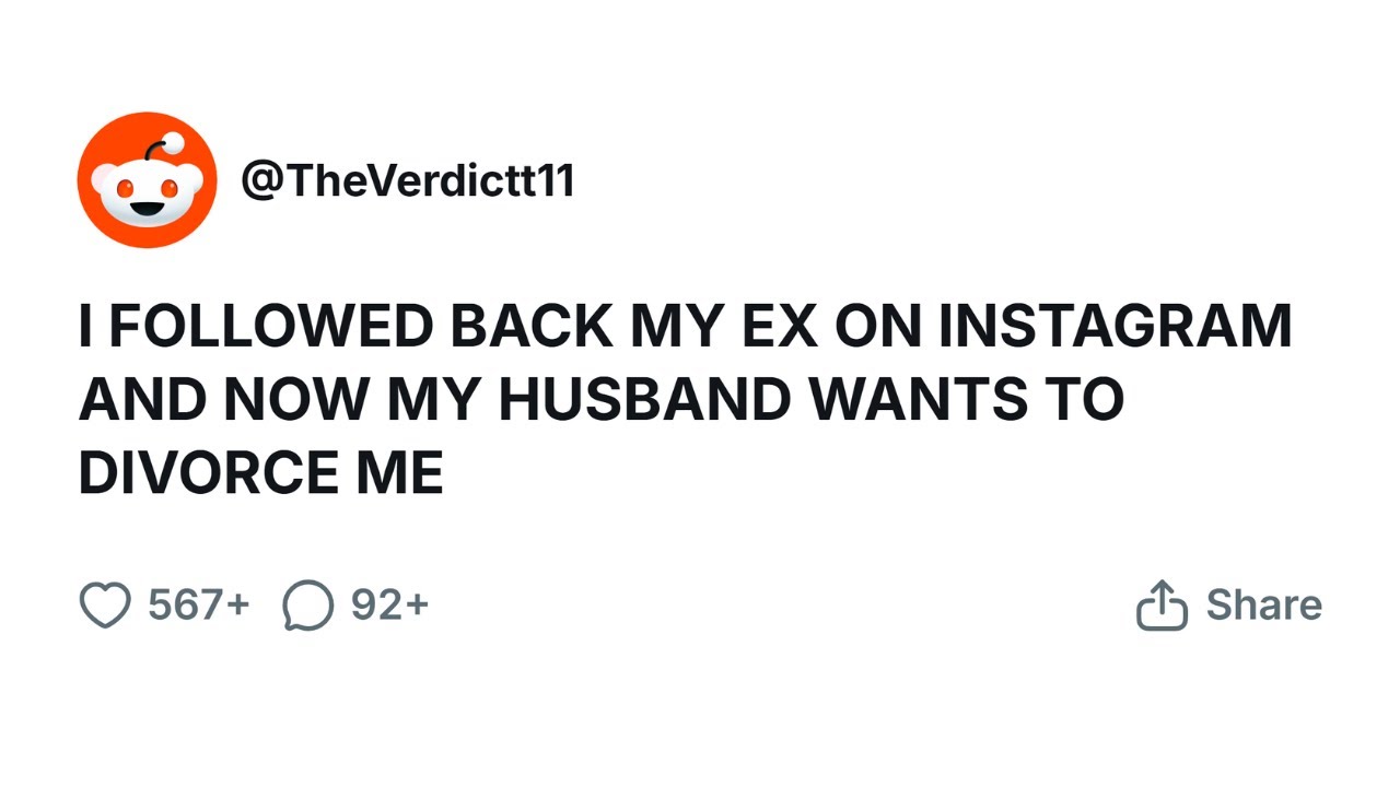 I Followed My Ex For 3 Seconds... Now My Husband Wants to Leave Me