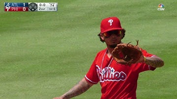 ATL@PHI: Galvis makes tremendous spinning throw