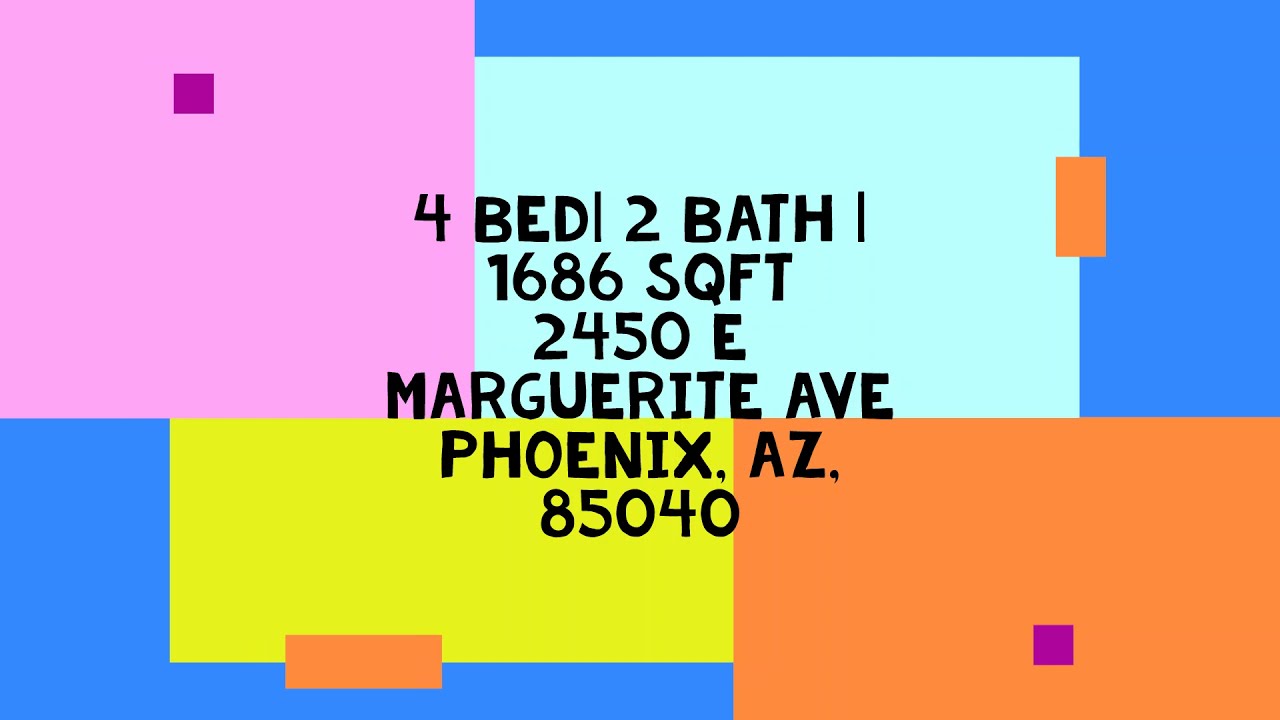 2450 E Marguerite Ave, Phoenix AZ 85040