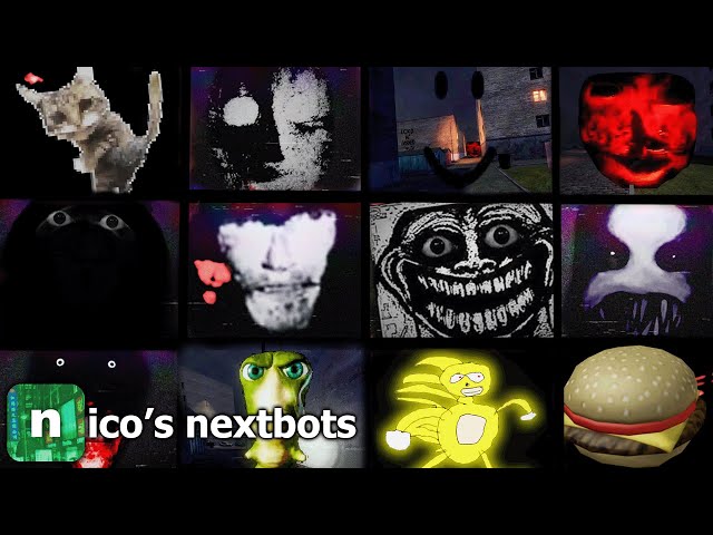 ALL UPDATED JUMPSCARES in Nico's Nextbots 