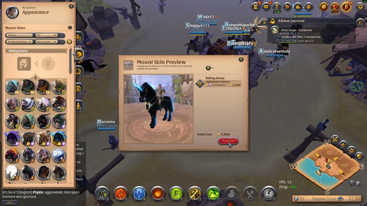 How To Change Mount Skin in Albion Online