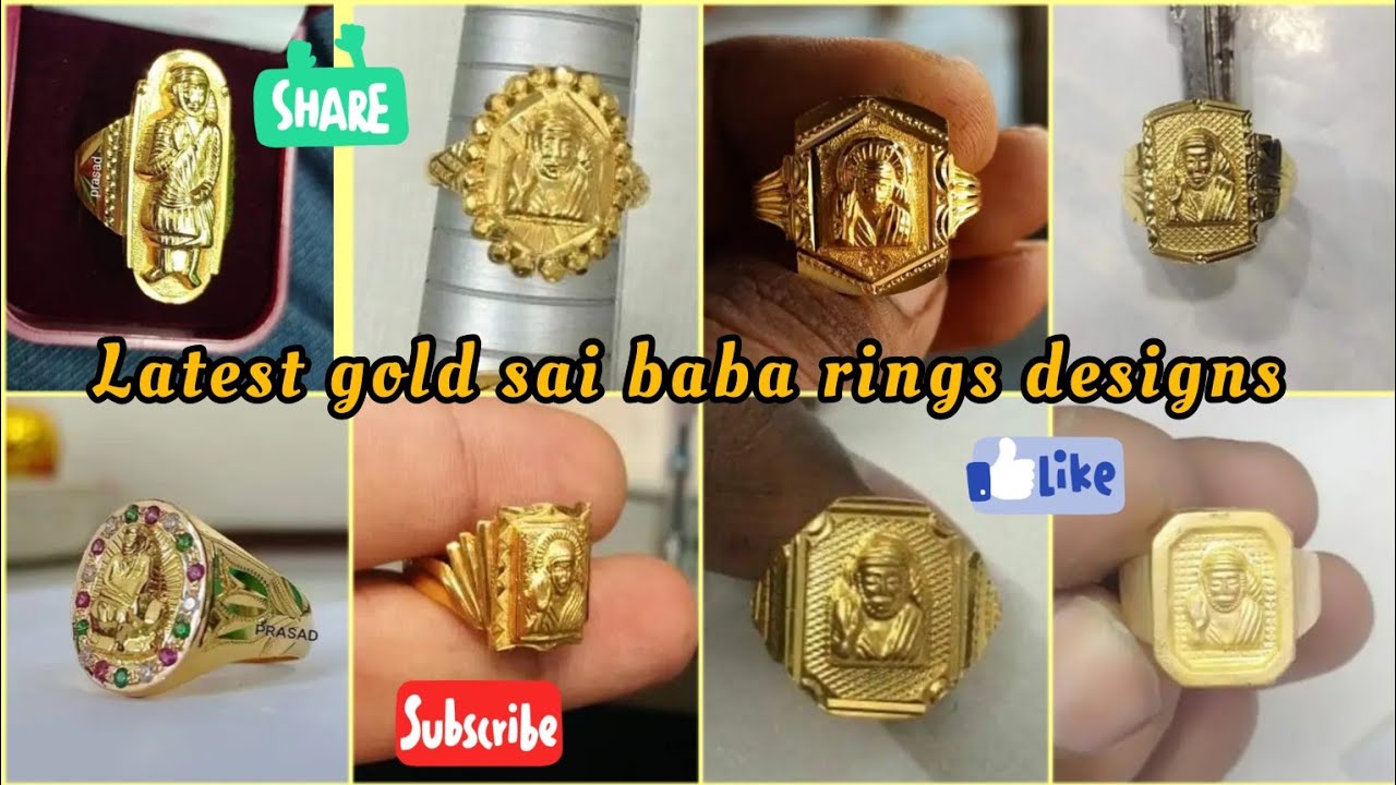 Buy quality 22 Carat gold gents sai baba ring RH_vt104 in Ahmedabad