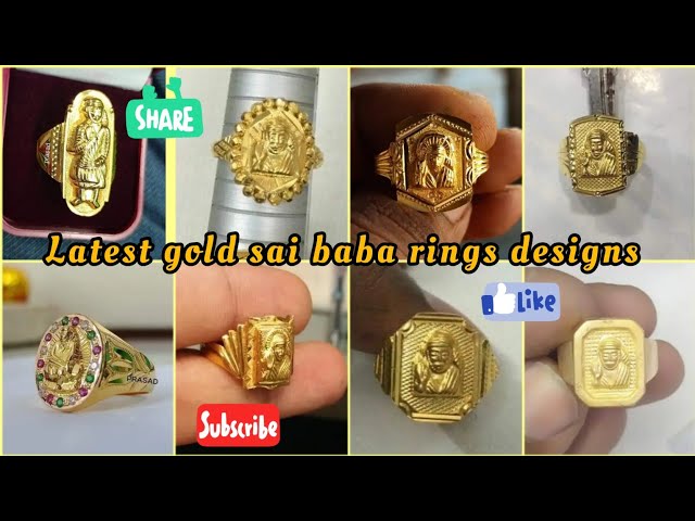 Buy Sai Baba Gold Ring Online | Sr Thangamaligai - JewelFlix