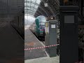 Trains waiting at Bergen station, Norway