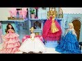 Disney Princess Rapunzel & Elsa. Blue Castle All Day Routine