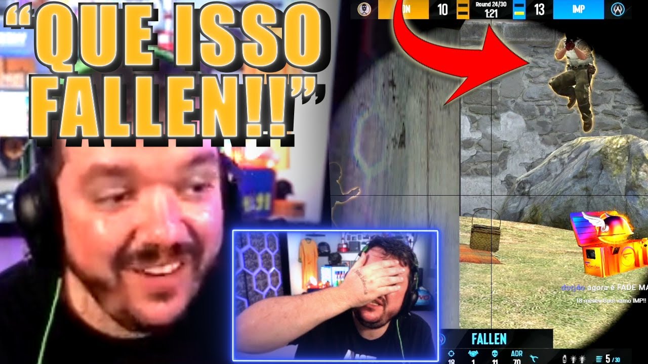 CS:GO - FALLEN REAGINDO AO DJ WAVE / GAULES VAZANDO FNX NA LIQUID ??  (Twitch Clips) 