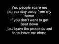 Blink 182 - I won't be home for Christmas ( Lyrics )