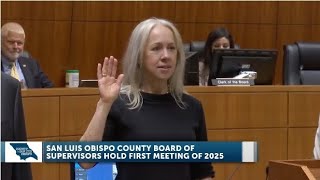 Ten months after being elected, Heather Moreno sworn in on new look SLO County Board of Supervisors