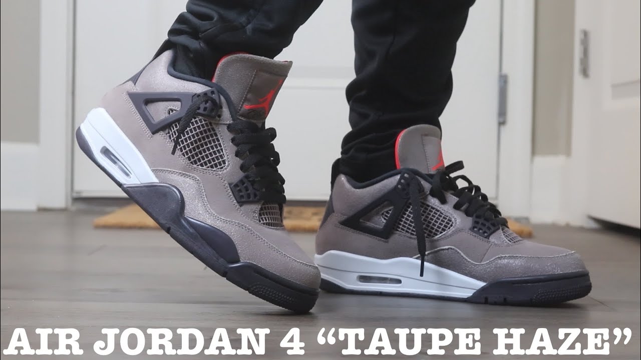 jordan 4 taupe haze on foot