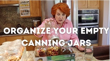 Organize Your Empty Canning Jars