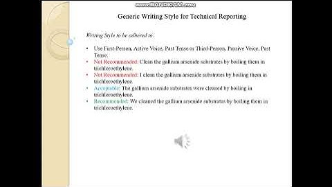 technical Report Writing, acceptable format for research thesis part 3.