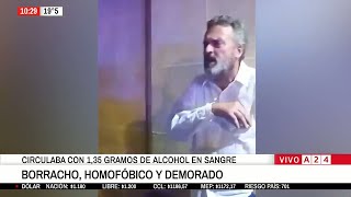 El BORRACHO más desagradable: circulaba con 1,35 gramos de ALCOHOL en sangre
