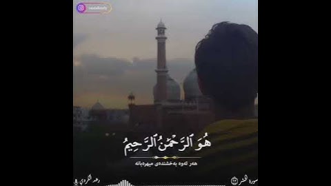 أواخر سورة الحشر بصوت القارئ رعد الكردي