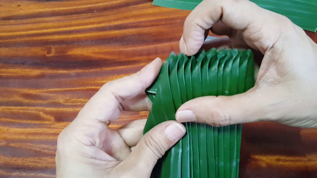 พับกลีบใบตอง  กลีบพุดตาน