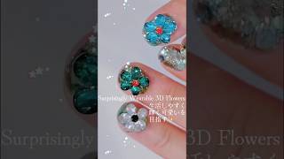 ⁠⬆️Full Video ⬆️🌼Satisfying 3D Flower Nails Process 🌼 #asmr