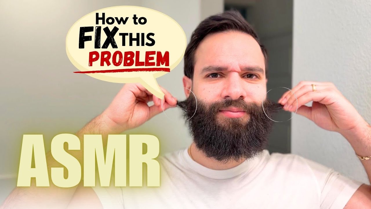 Как профессионально подстричь бакенбарды (Решение этой распространенной проблемы с бородой) ASMR