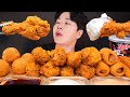 SUB)BHC핫사이드 전메뉴&핫뿌링클 먹방,뿌링치즈볼,뿌링소떡,뿌링핫도그,뿌링치즈스틱! ASMR BHC SIDE&CHICKEN MUKBANG EATING SOUNDS チキン