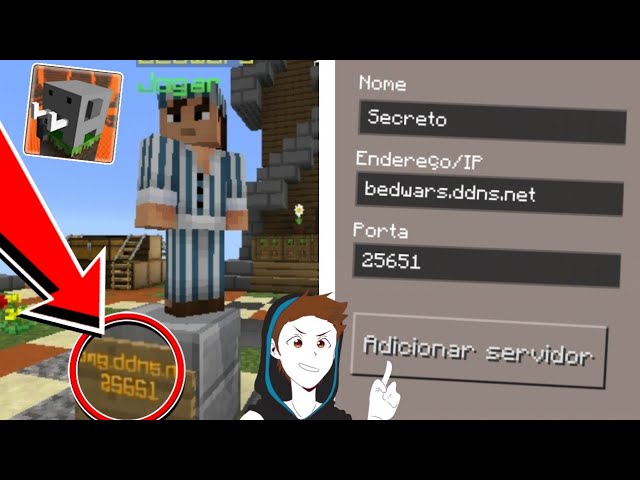 Como entrar no Bed Wars do Minecraft Pe 2022 