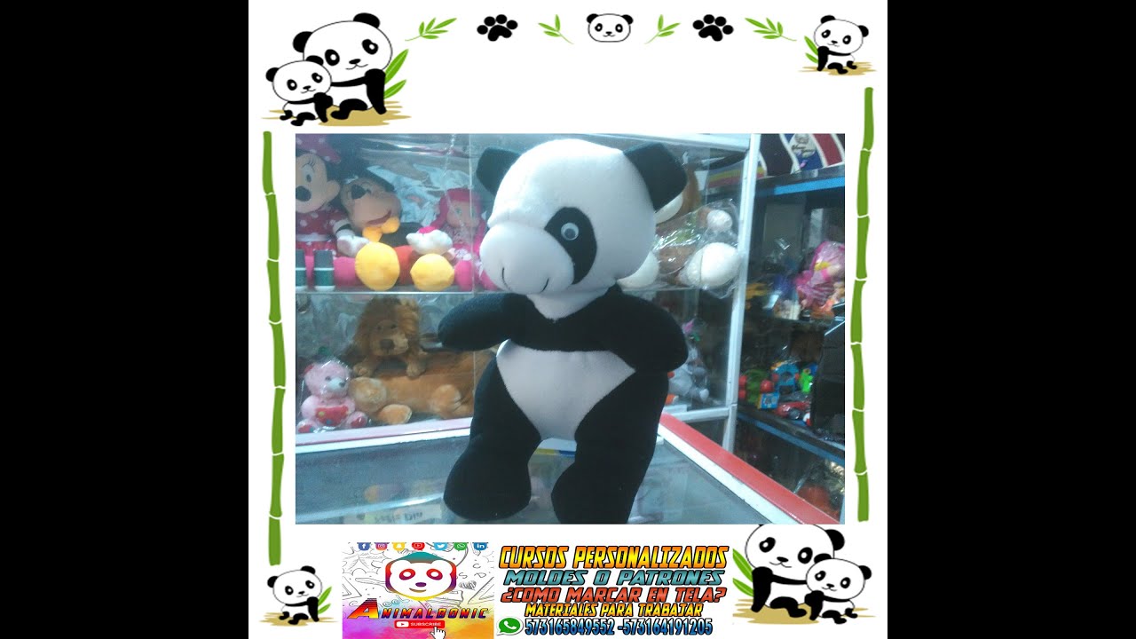 oso panda en peluche // PASO A PASO