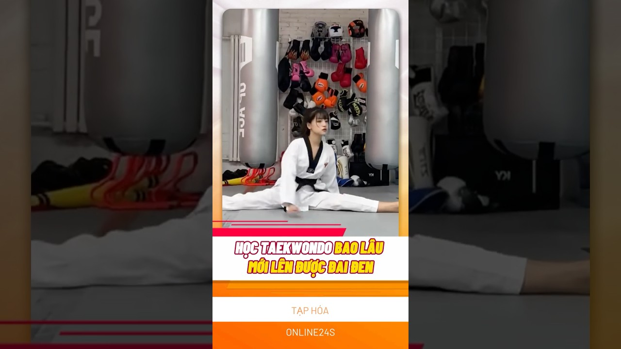 HỌC TAEKWONDO BAO LÂU MỚI LÊN ĐƯỢC ĐAI ĐEN #shorts - youtube
