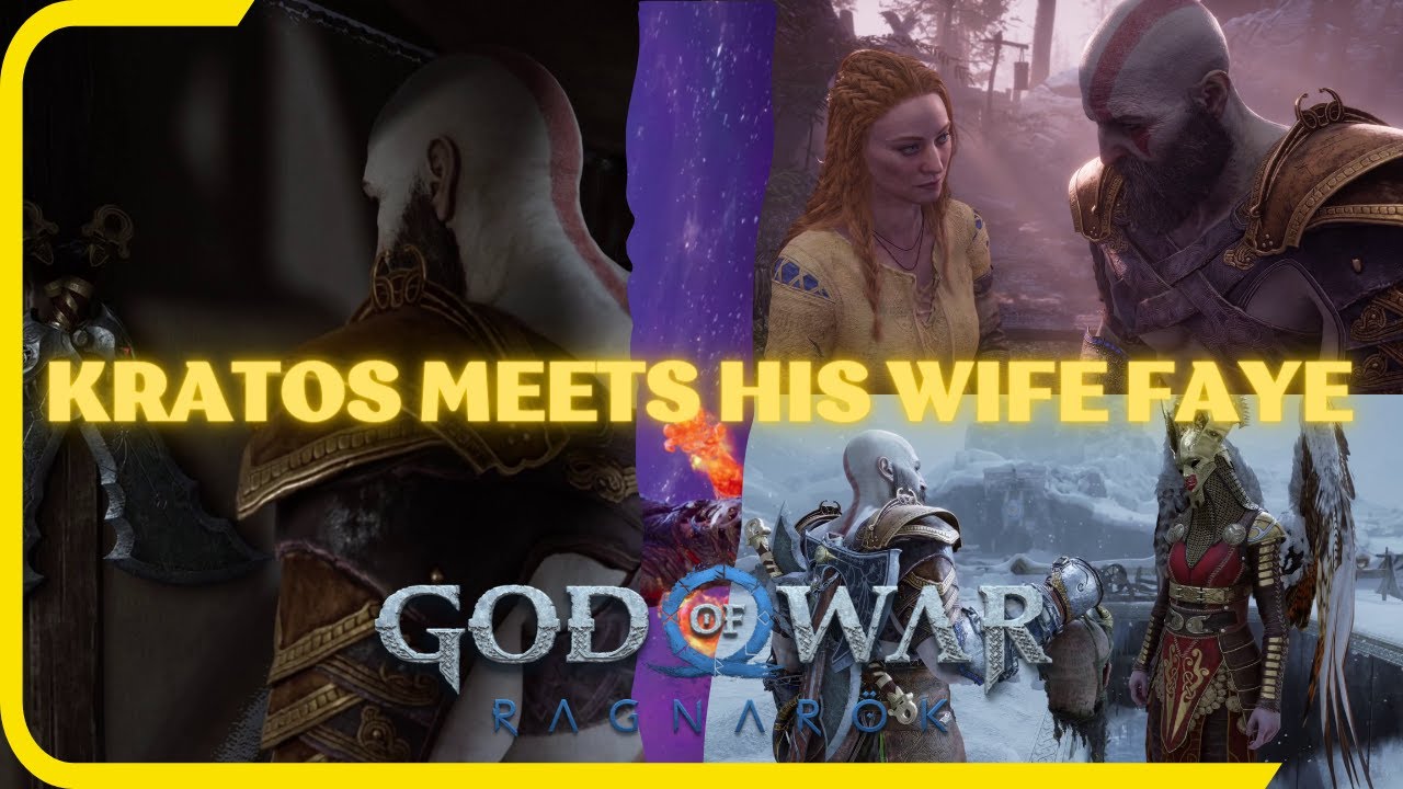 Kratos Meets His Wife Faye Before the Ragnarök | God of War Ragnarök ...