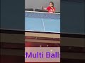 multi Balls training in Table Tennis 🏓🏓