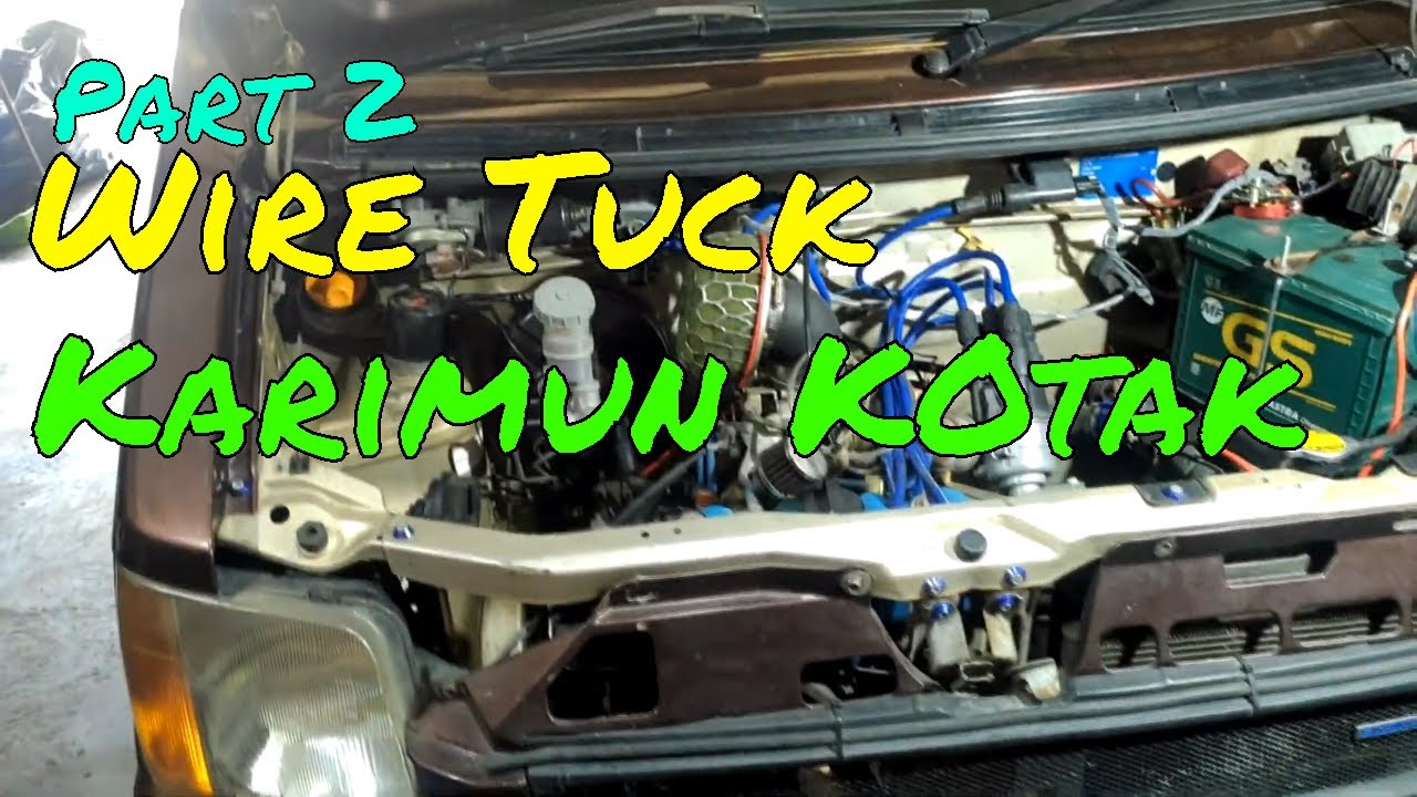 WIRE TUCK Karimun Kotak, sembunyikann kabel-2 di engine bay biar RAPIH