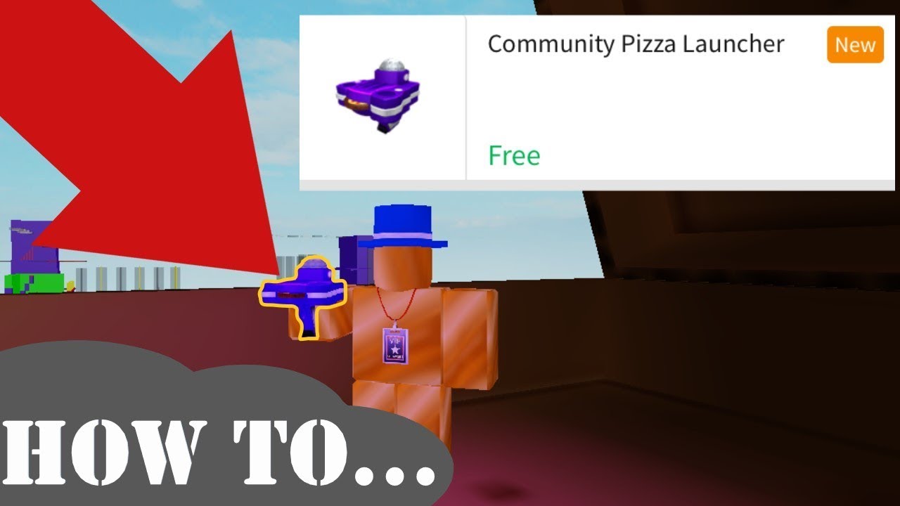 How To Get The Community Pizza Launcher Roblox Youtube