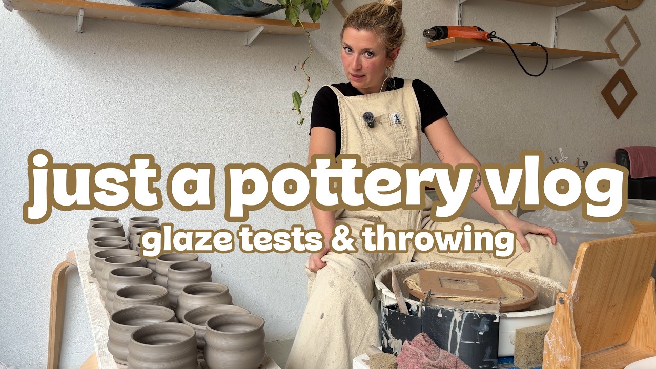 just a pottery vlog - a day in the life of a ceramic artist - YouTube