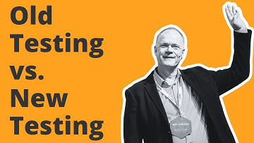 Old Testing vs. New Testing - Tibor Csöndes