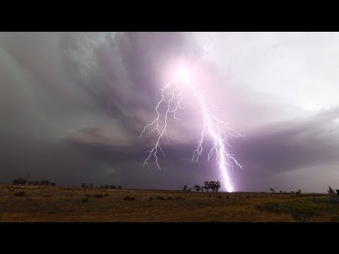 Nevertire supercell lightning spectacular
