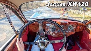 1952 Jaguar XK120 Fixed Head Coupe - Drop Dead Gorgeous British Inline 6 (POV Binaural Audio)