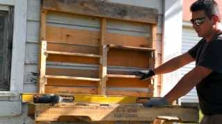 This video is not available. Garden table with wood pallets