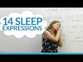 14 English expressions about SLEEP