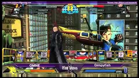Tourneyplay March MvC3 Singles - OMNE (SEN/WOL/TAS) vs Gimpyfish (WES/CPT/SEN)