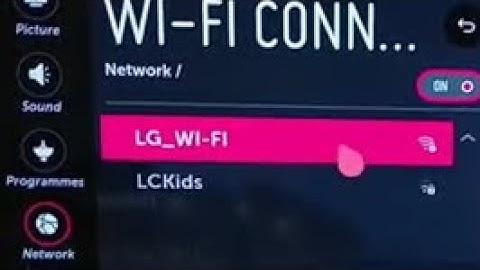 [LG TV] - How to connect to a Wi-Fi network on your LG WebOS TV