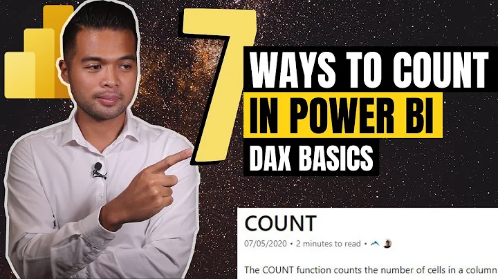 How to COUNT in Power BI // COUNT, COUNTA, DISTINCTCOUNT, COUNTBLANK, COUNTROWS, COUNTX, COUNTAX