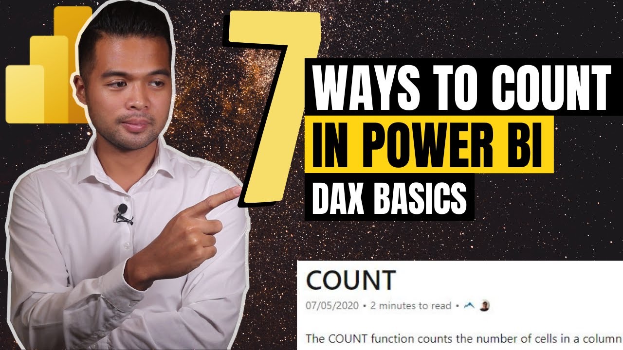 How To Count In Power Bi // Count, Counta, Distinctcount, Countblank, Countrows, Countx, Countax