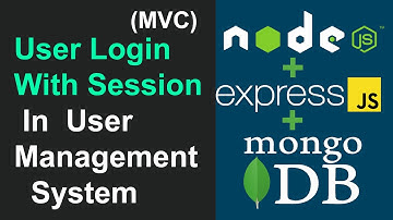 User Login With Session In User Management System Project Node JS, Express JS, and MongoDB In Hindi