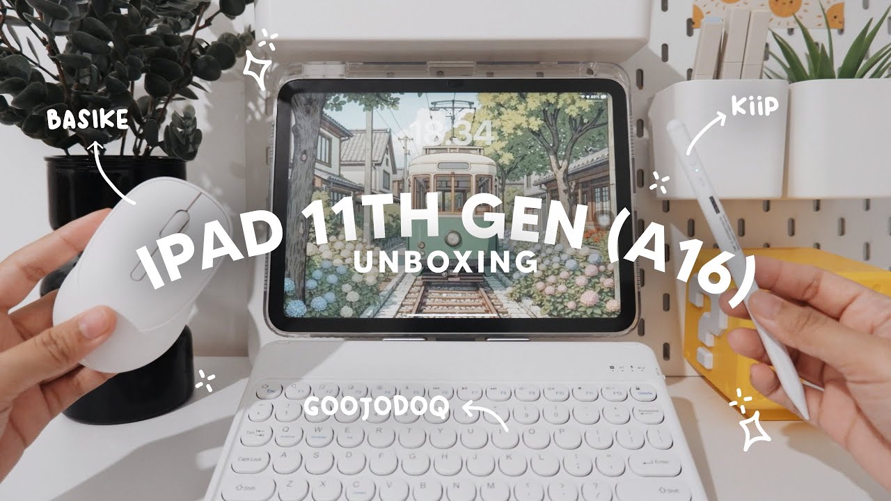 ✨ iPad 11th GEN (A16) Silver 🩶 + Accessories | Aesthetic Unboxing | ASMR