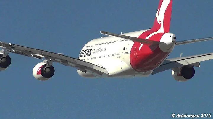 Super Heavies Takeoff Compilation - A380, B747, A340, B777 takeoff 34L Sydney Airport